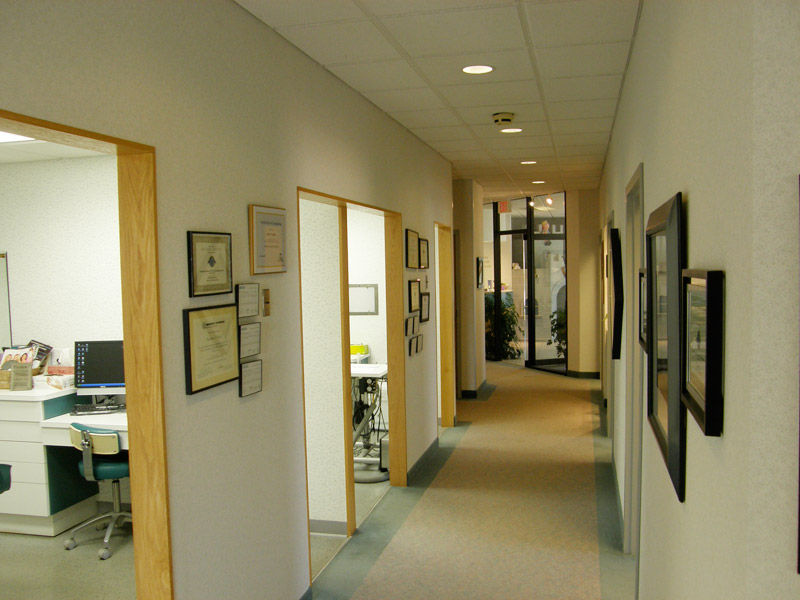 Dental office building interior